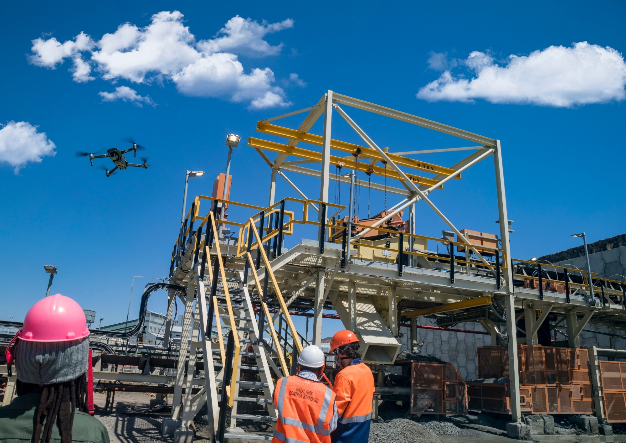 建設現場ドローン調査